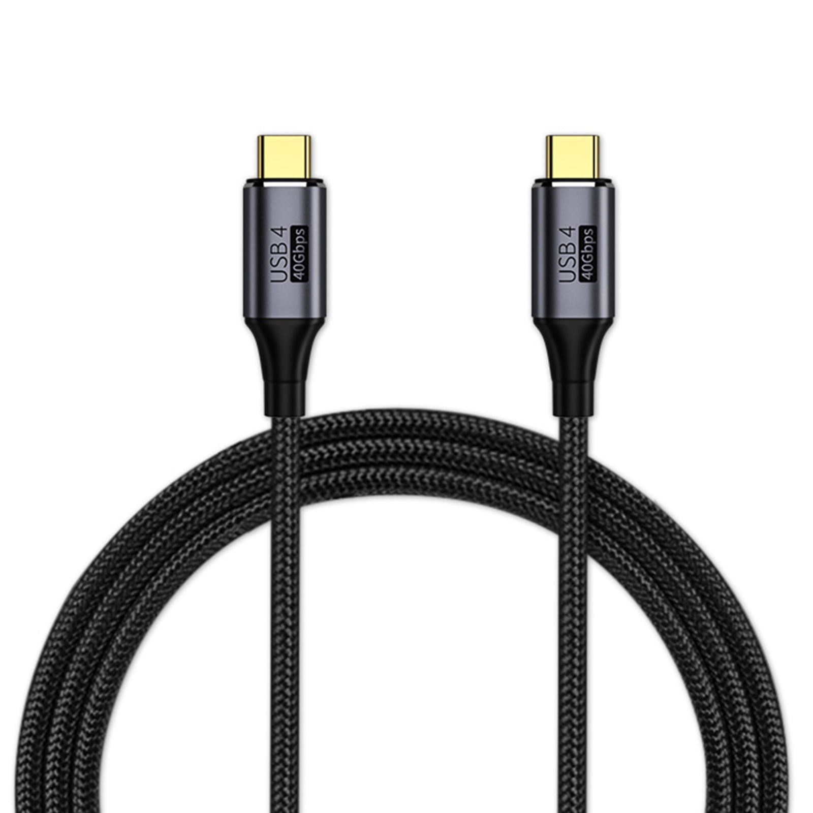 AOOOWER Nylon Braided Type C Male To Male Extension Cord Cable PD 100W 40Gbps Data Cable