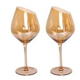 thumbnail image 1 of AOOOWER Oblique Cut Red Wine Champagne Glass Home Colorful Amber Smokey for Grey Restaur, 1 of 18