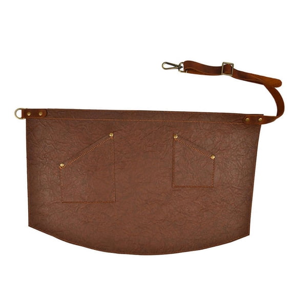 AOOOWER PU Waist Apron Adjustable Wasit Strap with Pockets for Women Men Restaurant Servers Chef Waitress Waiter Aprons