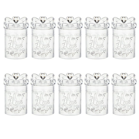 AOOOWER Pack Of 10 Candy Packaging Boxes with Cover Elegant Party Favors Container