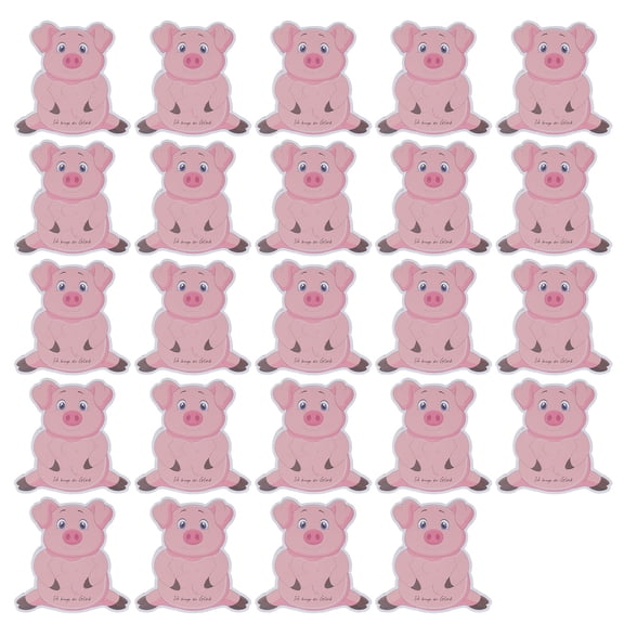 AOOOWER Pack Of 24 Pig Cards for Patrick's Day Festivities Unique Paper Greeting Cards Festival Invitation Cards with Clovers