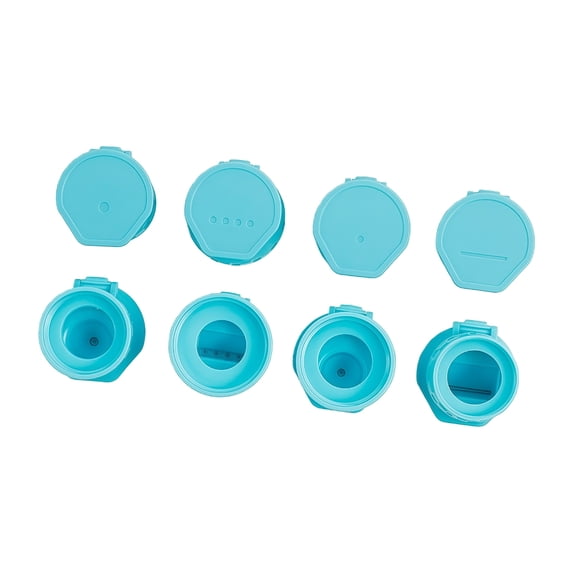 AOOOWER Pack Of 4 Condiment Squeeze Bottle Cap With Adapter for Precise Control Sauce Bottle Flipped Top Screw Lid Replacement