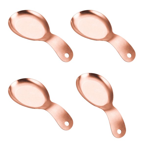 AOOOWER Pack Of 4 Multipurpose Stainless Steel Kitchen Spoon Rest Spatula Ladle Holder Practical And Elegant Tableware