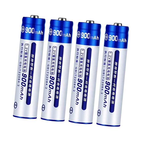 AOOOWER Pack of 4 LR03 High Capacity Rechargeable Batteries with Storage Case Replacement for Electronics Devices Accessories