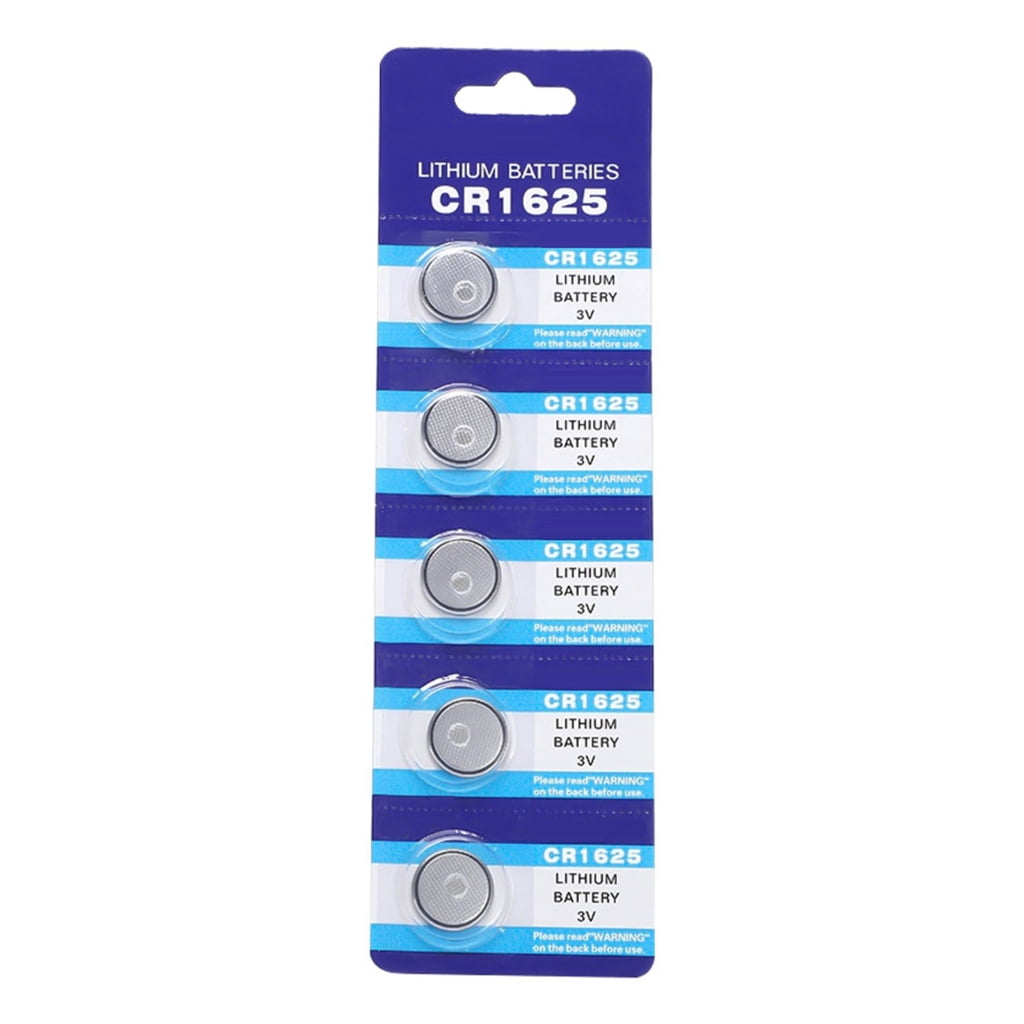AOOOWER Pack of 5 CR1625 Button Cell Battery Coin Cell Battery for Watches Remote Keys Long Lasting Power Stable Voltage Output