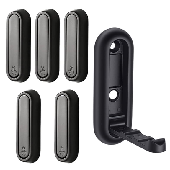 AOOOWER Pack of 6 Foldable Hook Hide Designs Alloy
