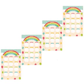 AOOOWER Paper Birthday Poster Chart with Write-In Months for Classroom Use