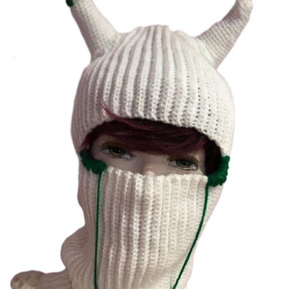 AOOOWER Party Hats Easter Horn Decorations Winter Knitted Hats Fairy Photo Prop