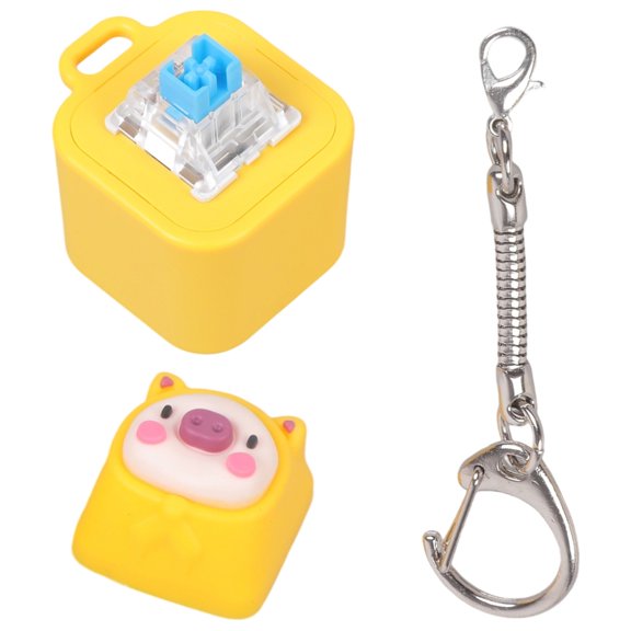 AOOOWER Pig Rechargeable Switches Tester Stress Relief Switches Keychains Speaker Toy