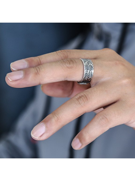 Pixiu Ring Amulet Wealth Lucky Open Adjustable Ring Buddhist Jewelry Gift