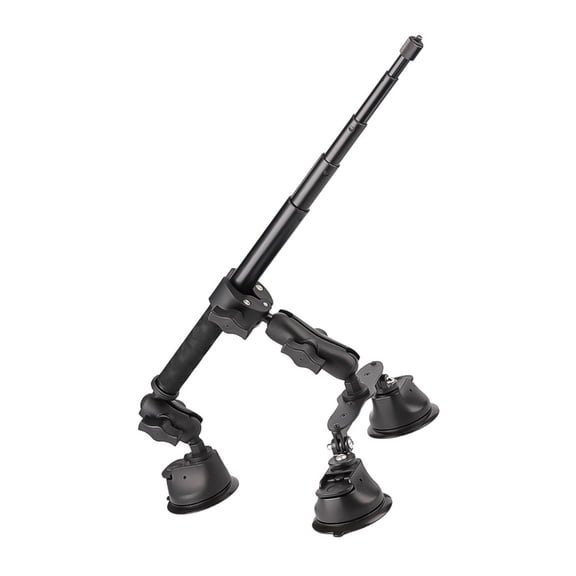 AOOOWER Plastic Camera Mount for Car Roof 3 Suction Cups 1.2m Adjustable for Stable Third Person Video Captures