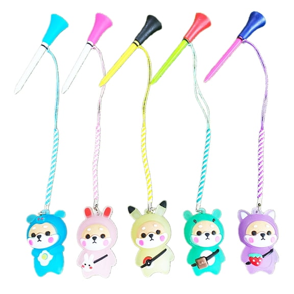 AOOOWER Plastic Golf Tees for Golf Driver Training, Golf Tees Unbreakable Low Resistance More Distance Consistent Height Tees