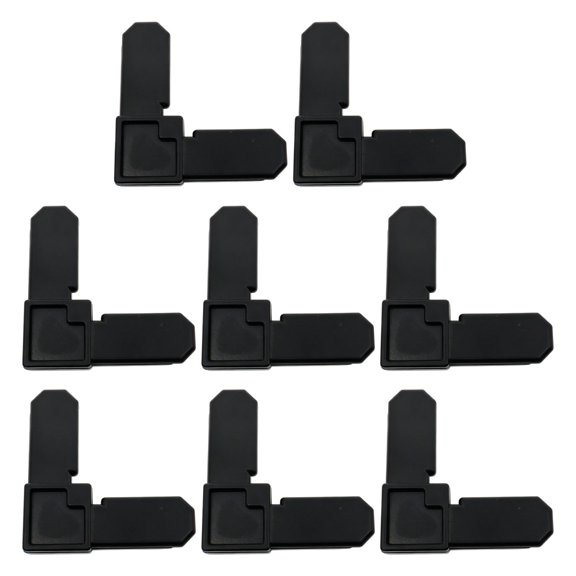 AOOOWER Plastic Right Angles Corner Bracket 5/16X3/4Inch Quick Snapping Design Window Screen Frame Corner Connector For Door Frame