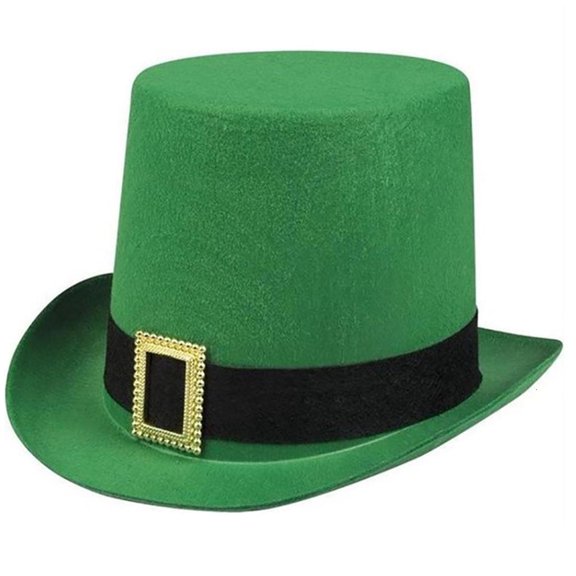 AOOOWER Pork Pie Hat Bowler Top Hat Jazz Fedora Irish Leprechaun Hat Magician Top Hat