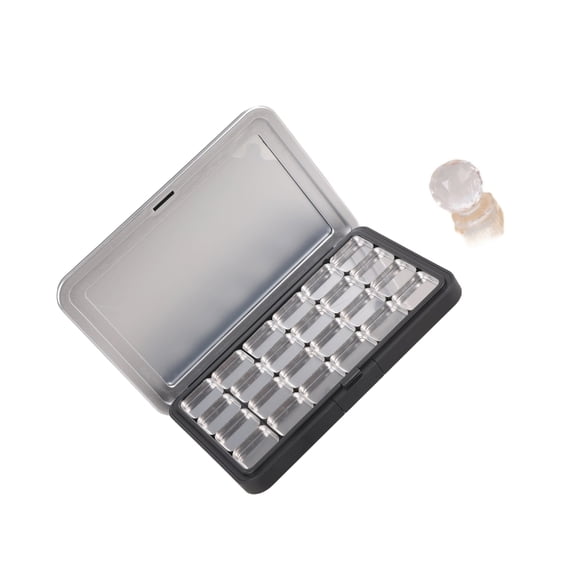AOOOWER Portable Mirror Cosmetic Storage Box With Secure Magnet Closure Durable Design