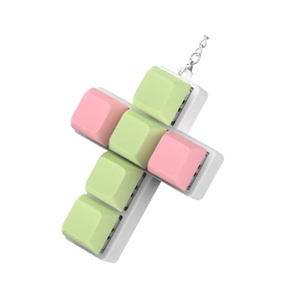 AOOOWER Portable Switches Tester Keychains With 6 Mechanical Switches for Typing Lover