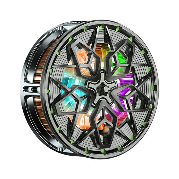 AOOOWER Portable Tablet/Phone Semiconductor Magnetic Radiator for w/ RGB Light Universal Quick Cooling Fan Detachable Cooler Sys