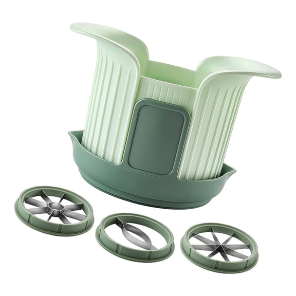AOOOWER Practical Fruit Slicing Tool With Rustproof Blade And Nonslip Base Fruit Cutter with Comfort Handle for Kitchen Use