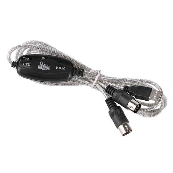 AOOOWER Professional 5PIn USB Converter Cable 2 Channel Adapter For Computer Keyboard Synthesizer Studio Equipment