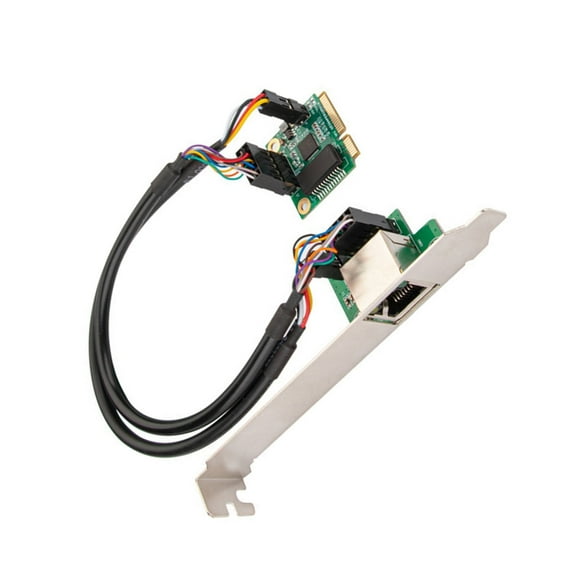 AOOOWER Professional Single Port 2.5G Gigabit LAN Card Networking Card 10/100/1000M/2.5Gbps Mini PCIE Gigabit Server Card