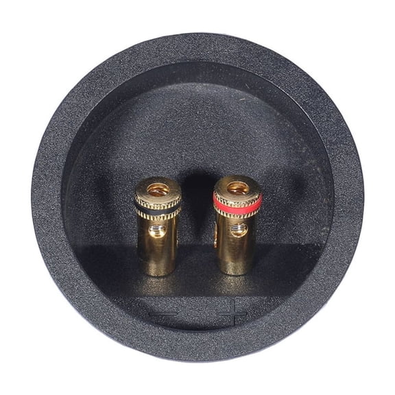 AOOOWER Professional Speaker Terminals Panel 72mm Mounting Hole Spring Loaded Binding Posts Coppers Contacts Bi Wiring Capable