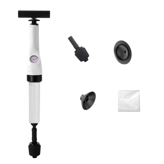 AOOOWER Professional Toilet Drain Cleaner Tool Adjustable Air Pressure Clog Remover