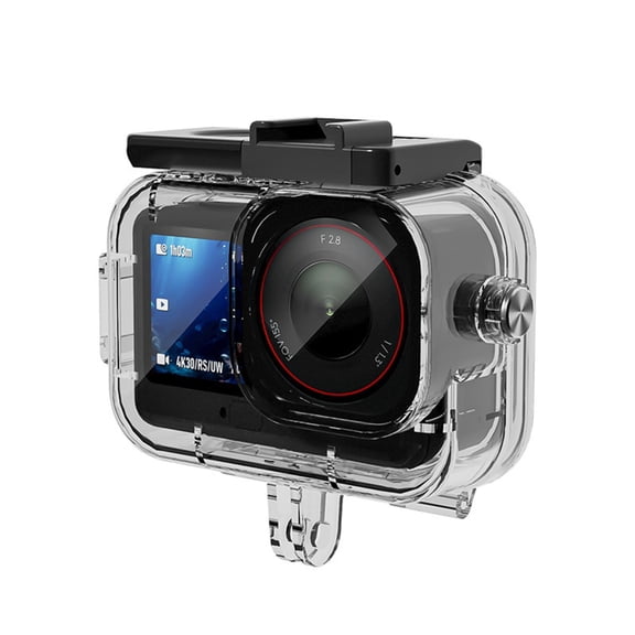 AOOOWER Professional Waterproof Shell For Action 6 Sports Cameras Double Cold Shoe Mount