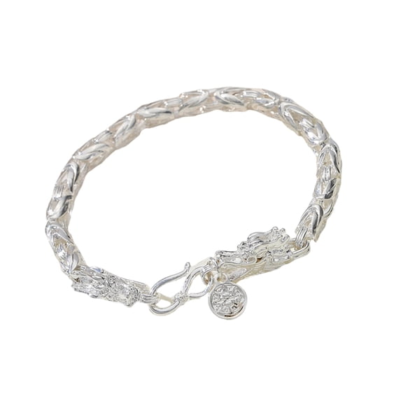 AOOOWER Punk Rock Dragon Bracelet Ethnic Wristband Metal Jewelry for Festival Outfit