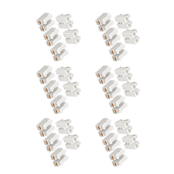 AOOOWER Push In Electrical 2Pin Push Quick Wire Cable Connectors for 0.5-2.5mm² Wire