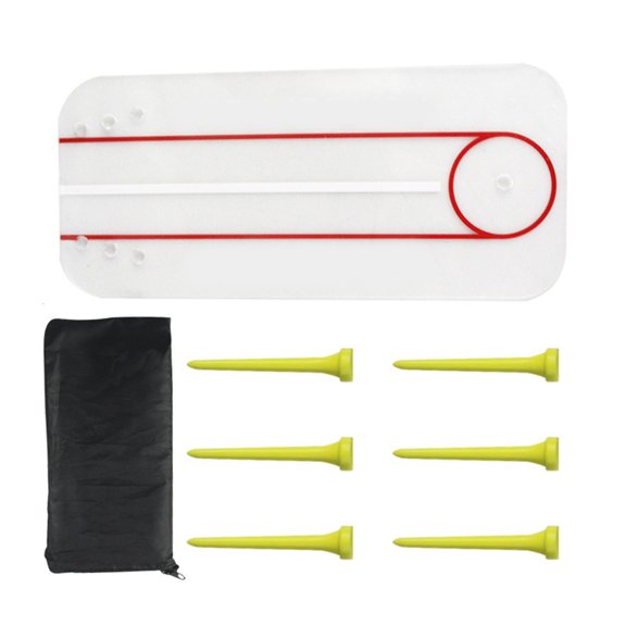 AOOOWER Putting Alignment Mirror Portable Practice Putting Training tool Learning Device