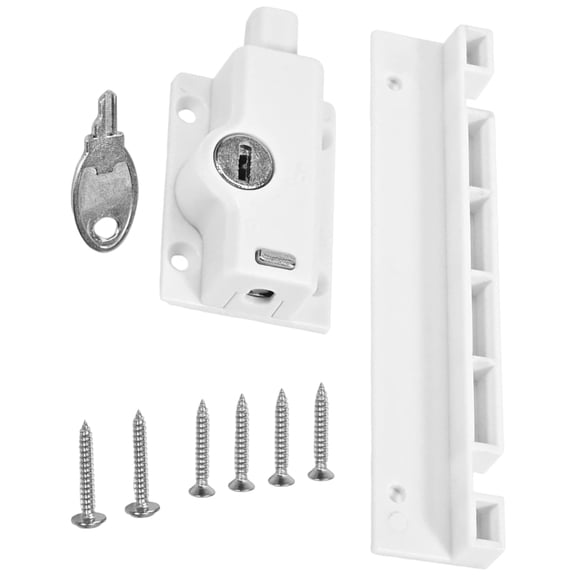AOOOWER Quick Installion Window Restrictors Pack of 1 Lock Mechanism Weatherproof Coating Fit Most Window Types Instantly