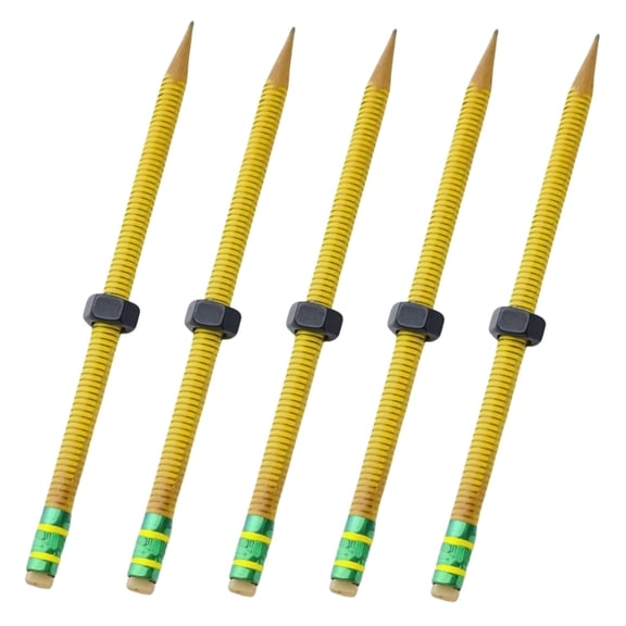 AOOOWER Quiet Wooden Threaded Pencil With Rotating Metal Nut Design For Classroom Concentration Focusing Aid Stress Relief Tool