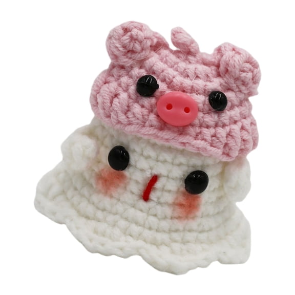 AOOOWER Quirkily Ghostly Plush Charm, Soft and Comfortable Knitted Dolls, Gift for Adults, Multipurpose Hanging Accessories