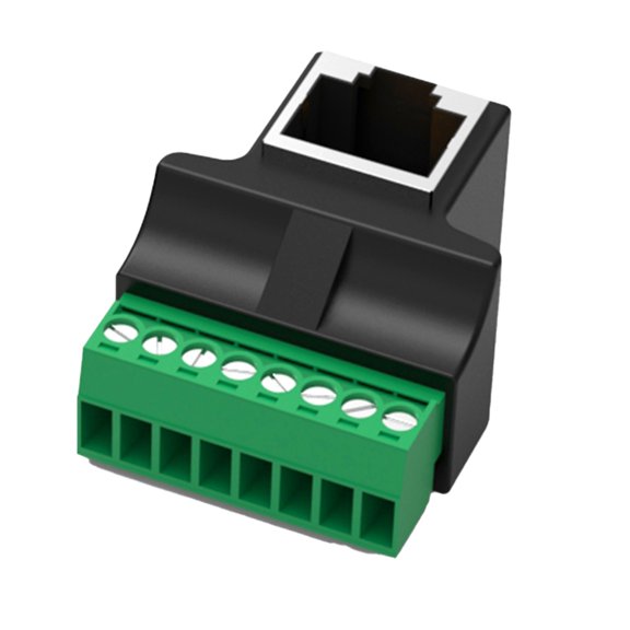 AOOOWER RJ45 Screw Terminal Adapter RJ45 8P8C Female to 8 Pin Screw Terminal Connector