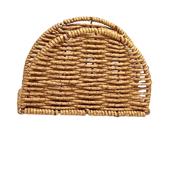 AOOOWER Rattans Weave Napkin Paper Stand For Kitchen Bathroom Or Living Room Decoration