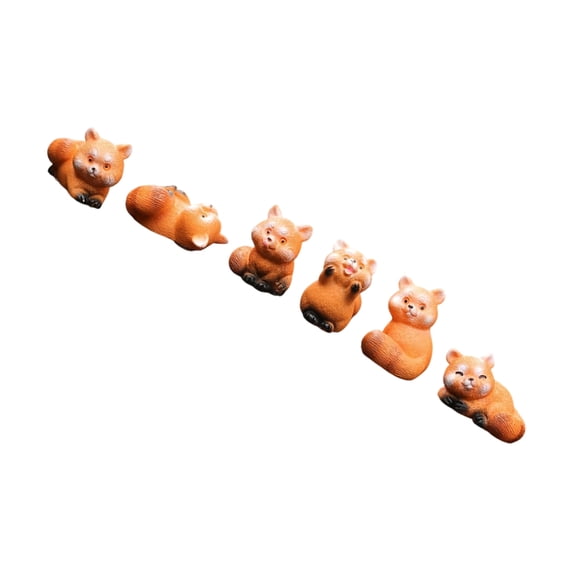 AOOOWER Realistic Animal Toy Miniature Pandas Figurine Mini Pandas Figures Educational Toy Cake Toppers Rearviews Mirror Ornament