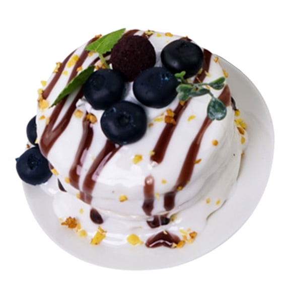 AOOOWER Realistic Dessert Simulation Props Decorative Faux Fruit Cake Model Artificial Food Decoration for Home and Party Use