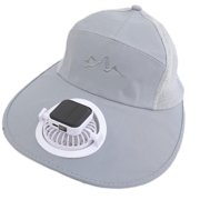 AOOOWER Rechargeable Solar Power Cooling Fan Hat with Adjustable Wind Speed for Teens Camping Hiking with Sun Protections
