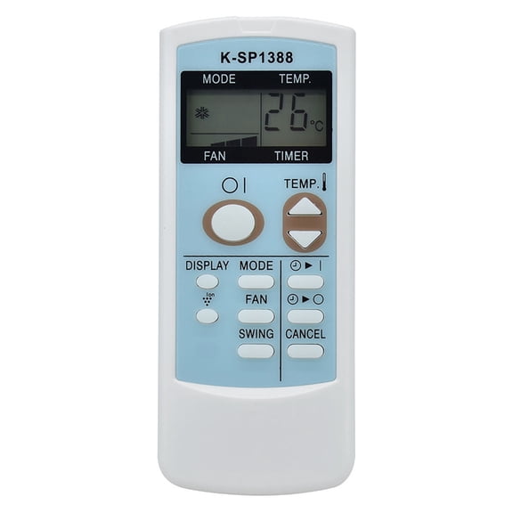 AOOOWER Replacement Remote Control K-SP1388 for CV-P10PC CV-P10RC CRMC-A705JBEZ