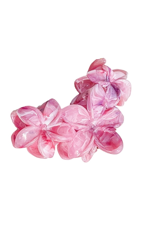Resin Hair Claw Clip with Marble Effect Strong Grip Fashion Hair Accessories Trendy Hairpiece for Casual and Prom Looks