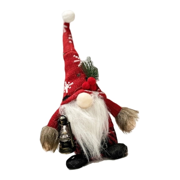 AOOOWER Reusable Festival Gnomes Statue With Soft Textiled Accent Portable for Seasonal Shelf Decorations