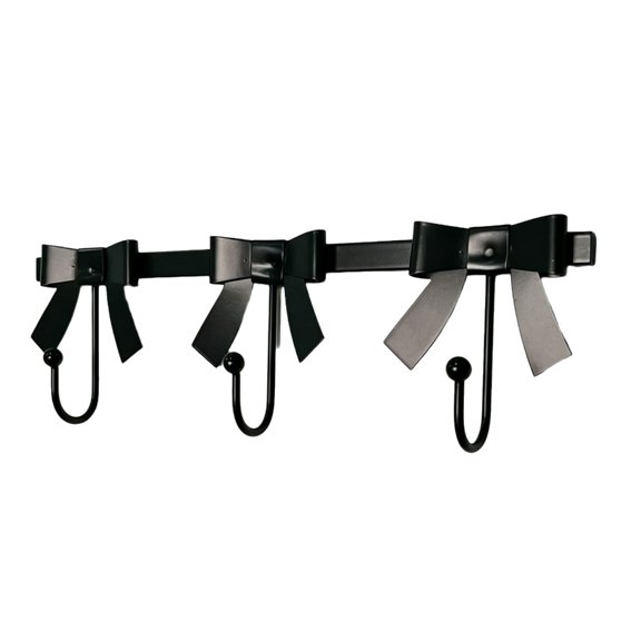 AOOOWER Romance French Bowknot Shape Wall Hook Strong Metal Construction For Hanging Heavy Items