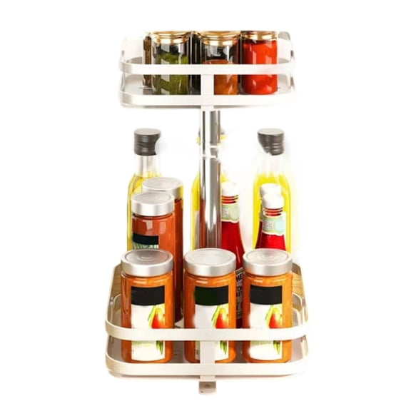 AOOOWER Rotating Shelf Metal Designs Base for Efficient Space Saving
