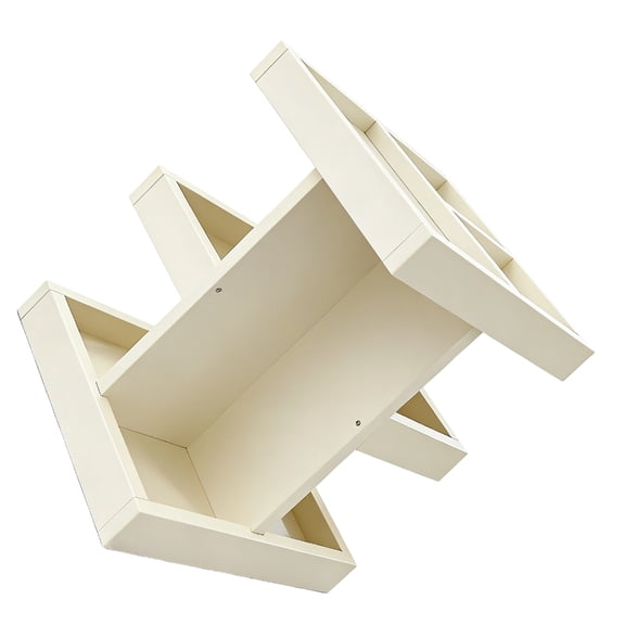 AOOOWER Rotating Wood Desktop Cosmetics Makeup Organiser With Multi Layer Designs Wooden Rotatable Storage Rack