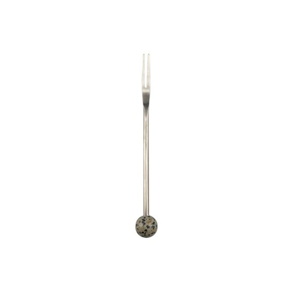 AOOOWER Rustproof Nonrust Steel Appetizer Forks Feature Natural Stone Handle Designs