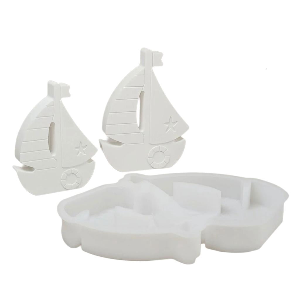 AOOOWER Sailing Ship Silicone Candle Molds Easy Demolding Epoxy Resin ...