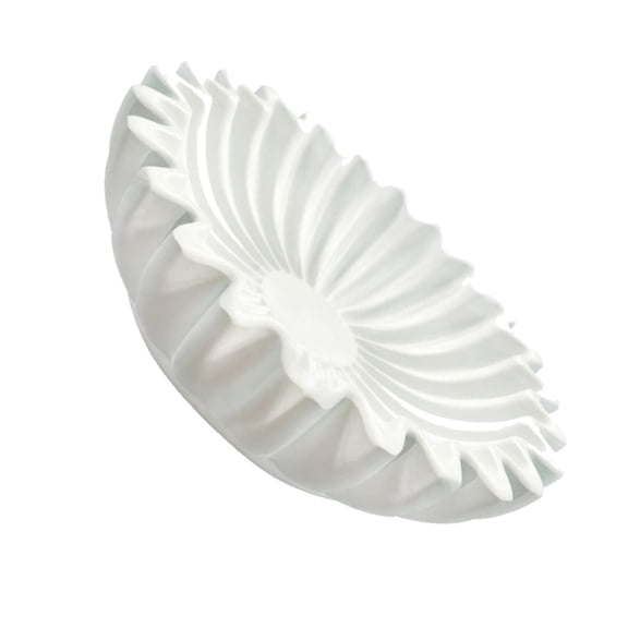 AOOOWER Sancks Serving Dish Artistic Scalloped Resin Decorative Bowl For Living Room Bedroom Storage And Display