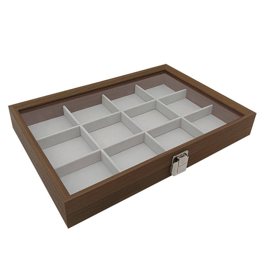 AOOOWER Secure Lockable Organizers Beautiful Jewelry Presentation Box ...