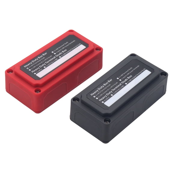 AOOOWER Secure Waterproof Battery Terminal Block M10Post Bus Bar Box with 200A Capacit for Auto Marine & Recreational Vehicles