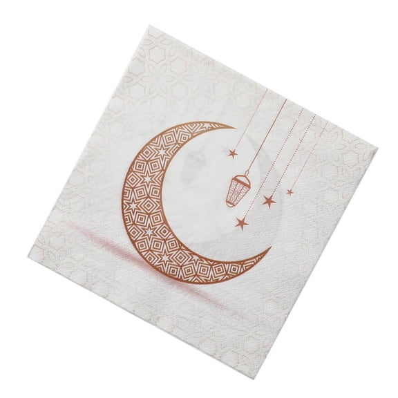 AOOOWER Set Of 1 Moon Print Dinner Napkins Dinner Table Paper For Family Gatherings Birthdays And Theme Dinners